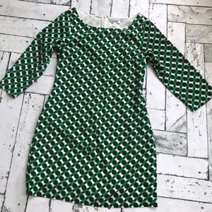 ON Retro Dot Print Sheath Dress Sz XS